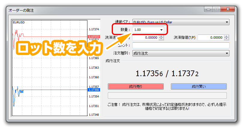 Xm Mt4 パソコン版で取引する方法 Mt4で新規注文と決済
