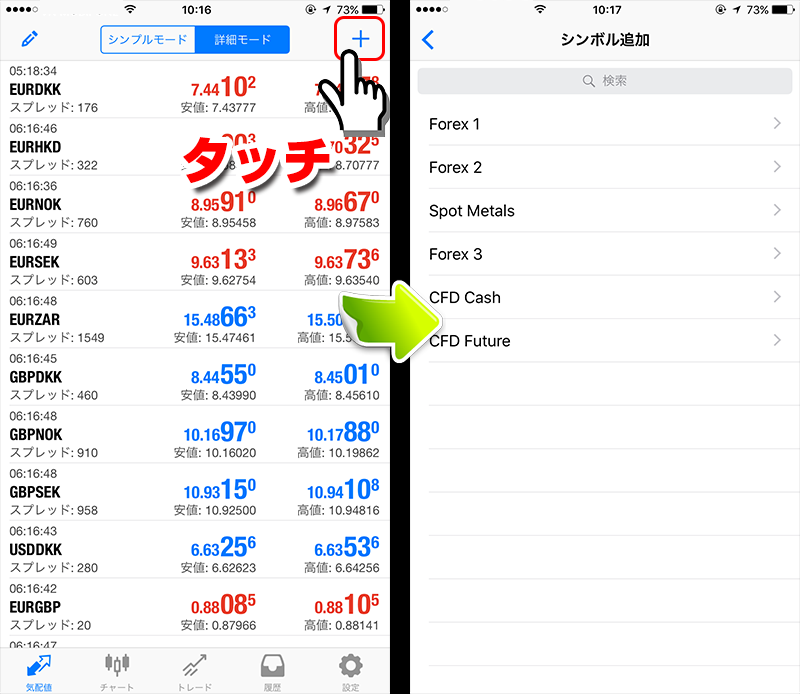 MT4アプリを使いやすくする設定方法